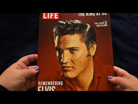 ASMR-Elvis Presley Magazine Look Through 🎤