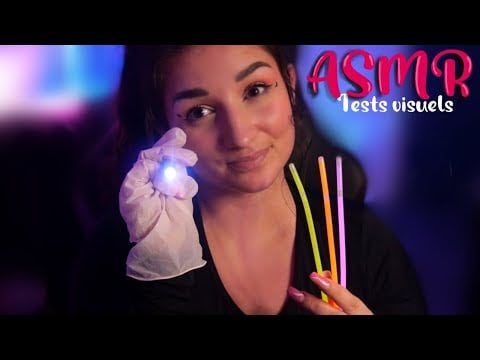 ASMR FRANÇAIS : ROLEPLAY EXAMEN MEDICAL 🩺 (tests visuels 👀)