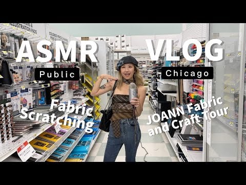 VLOG | Let’s go to a fabric store in Chicago! Art student's paradise~