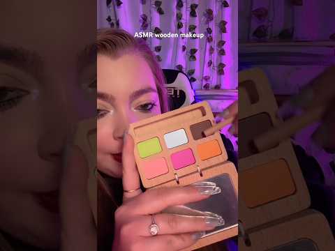 ASMR wooden makeup PART 2 #asmr