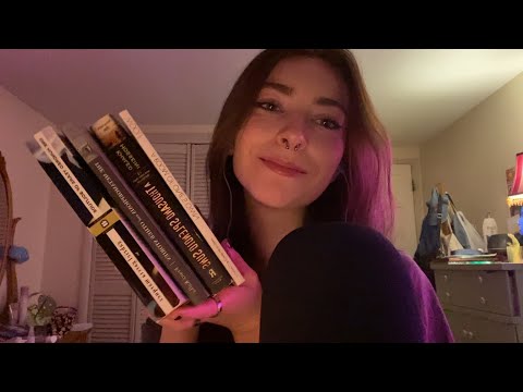 asmr book haul (tapping, turning pages, semi-inaudible reading)