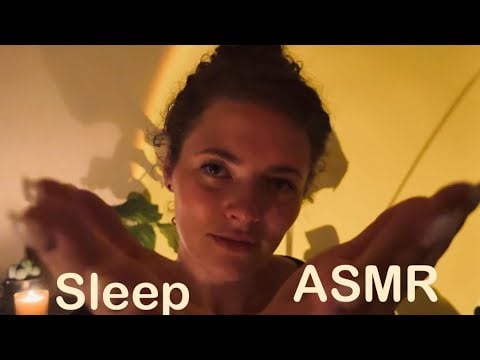 ASMR for Deep Sleep | Gentle Face Brushing, Hand Movements & Rain Sounds