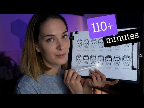 110+ Minutes Full Face Mapping & Gentle Personal Attention | ASMR (Deep Sleep EN/FR)