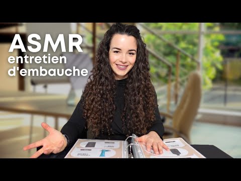 ASMR [Roleplay] - ENTRETIEN D'EMBAUCHE bienveillant et hyper relaxant - Soft spoken