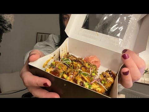 ASMR Sushi Mukbang 🍣🥢 eating & mouth sounds