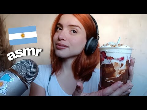 asmr POSTRE ARGENTINO FRUTILLAS CON CREMA 🍓