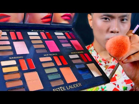 Makeup on Yo Screen 💆🏻‍♀ ASMR ✓Condensed: Estée Lauder Palette, MAC, Jill Stuart [Roleplay]