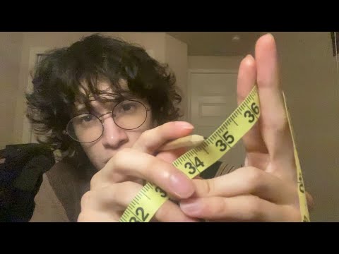ASMR Measuring And Writing On Your Face