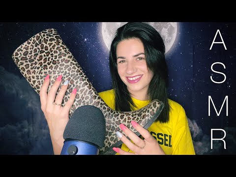 ASMR shoe collection 👢 (shoe tapping, scratching, fabric sounds)