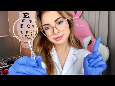 ASMR VITE Examen de la VUE Verre 1 OU 2 Médecin Roleplay pour la Détente, Examen RP Médical Yeux