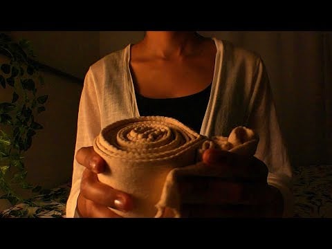 ASMR taking care of you 🌧️💆‍♀️🌙 menthol rub, gentle brushing & rainy comfort
