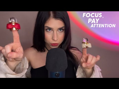 ASMR☝️Follow My Instructions, Pay attention/Focus, and Asking You Questions (Fast and Aggressive)