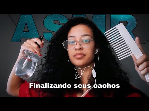 ASMR FINALIZANDO SEU CABELO CACHEADO #2