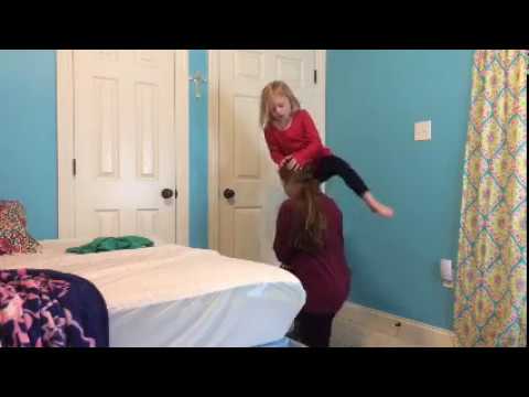 She fell...