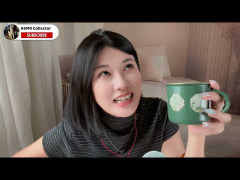 ASMR｜Let's drink tea together! The sound of cups and boxes knocking, water sounds.