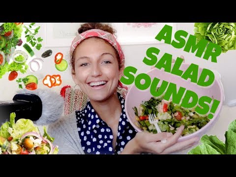 ASMR~ SALAD SOUNDS! + SOFT SPOKEN RAMBLE!