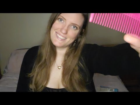 [ASMR] Haircut & Salon Roleplay (cutting, head massage, reiki, brushing, spraying, water sounds)