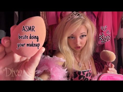ASMR bestie does your makeup🫦 (DIVA ALERT‼️)