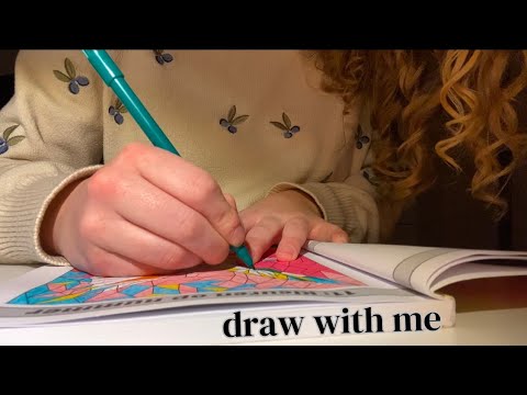 ASMR Let's colour to relax 🎨🖍️✨pencil sounds (whispering & hand movements) |  Nederlandse ASMR