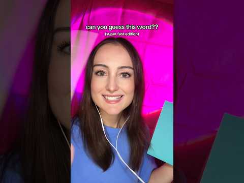 can you guess the word?? (super fast edition) #guesstheword #asmrgame #asmr