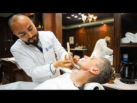 💈 Now Is The Perfect Moment To Relax With A Classic Straight Razor Shave | Barbería de San Pedro 🇲🇽
