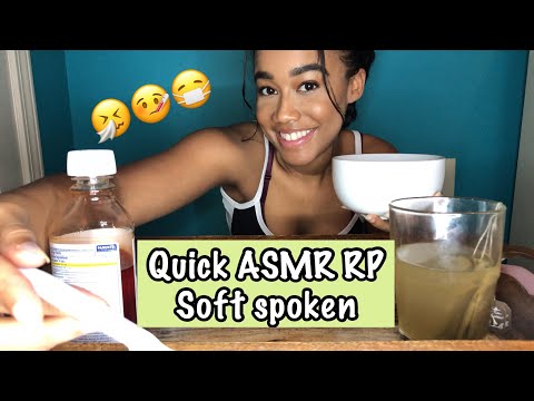 ASMR RP Girlfriend takes care of you while you’re sick (quick RP, soft spoken)