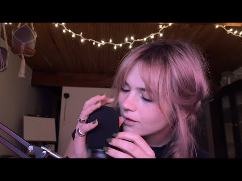 ASMR | Tapping, Inaudible Whispering, Mic Scratching