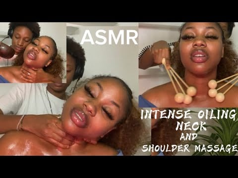 ASMR💫INTENSE OILING, NECK, AND SHOULDER MASSAG.. 