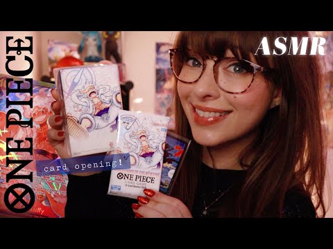 ASMR 🏴‍☠️ One Piece Awakening of the New Era - TCG Pack Opening! ((with gentle crinkles & tapping!))