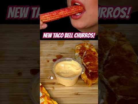 Trying The NEW Milk Churros At TACO BELL! #asmr #foodasmr #tacobell