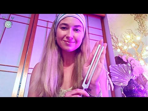 [ASMR] ~ 💖Reiki Chronic Pain Relief Healing💖 | Affirmations ASMR | Sound Healing ASMR | Tuning Fork