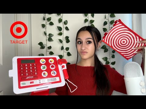 ASMR| Rude TARGET worker scans you and others items?!😒