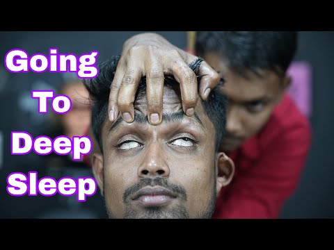 Relief Headache Cure Insomnia And Going To Deep Sleep | ASMR Head Massage Therapy With Neck Cracking
