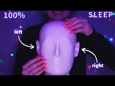 Asmr Binaural Dummy Head Mic Scratching , Massage & Tapping | Hypnotic Asmr No Talking for Sleep 1H