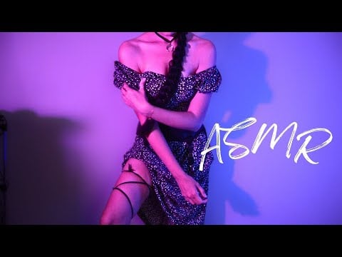ASMR fabric | Dress scratching & Body triggers | Legs scratching