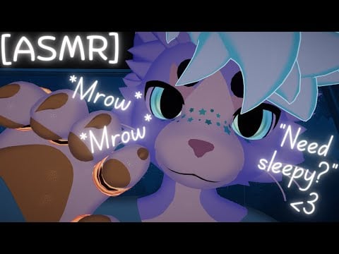 [Furry ASMR] Sweet Cat offers you relaxation to sleepy too :3 [Sleep-aid] [Soft-spoken] [Whispers]