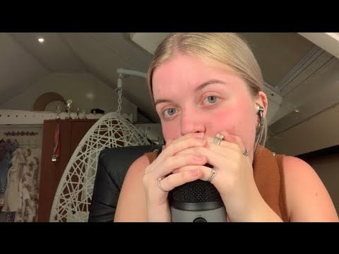 asmr | fast & aggressive mouth sounds, hand sounds/movements at 100% sensitivity!!