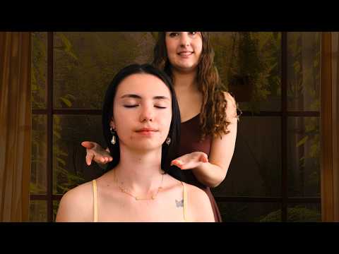 asmr super soft & tingly hair play & hair brushing on a real person
