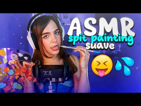 ASMR DE SPIT PAINTING SUAVE 😝💦 Trazos relajantes | Staryuuki