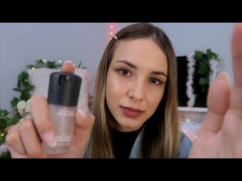 ASMR (Sem Fala) TE MAQUIANDO - Sons de maquiagem