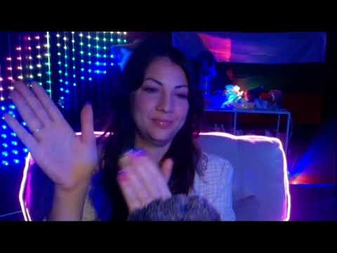 ASMR clapping rainbow nails fast - slow