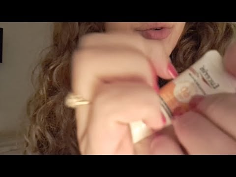 ASMR objetos aleatórios bastante tapping e sons de boca| amostras da dermatologista  