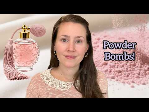 (ASMR) Very Powdery Perfumes / Powder Bomb Fragrances! (Glass Tapping & Soft Spoken)