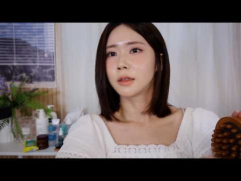 ASMR. 화장 지우고 같이 자자, 내가 재워줄게✨| Let me put you to sleep ✨ makeup removal, skincare | no talking