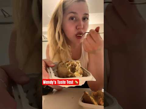 Wendy’s Baked Potato Party #mukbang #wendys