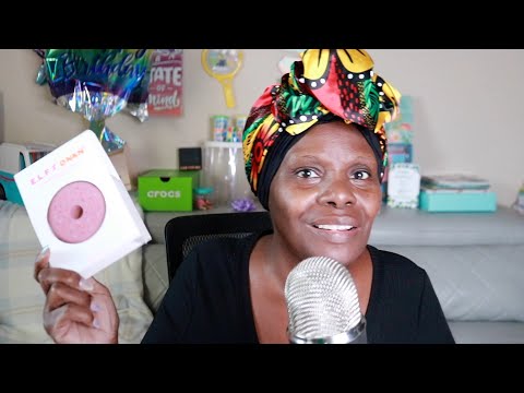 ASMR Applying Makeup With Donut Sponge Sounds