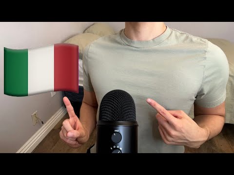 ASMR | Italian trigger words (ASMR in Italiano)