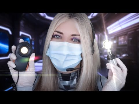 ASMR Ear Exam & Ear Cleaning | Alien Abduction Ear Implants | Otoscope, Fizzy Drops, Gloves, Clicks