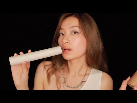 ASMR Mouth Sounds Through A Tube