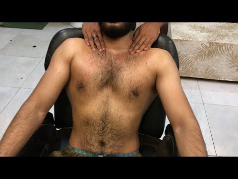 Soothing Belly & Chest ASMR Massage 💈| BEST IN TOWN PURE RELAXATION | ✨PT2